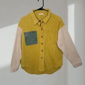 L.A. Hearts Colorblock Corduroy Button-Up Shirt Jacket (Women’s XS/S)